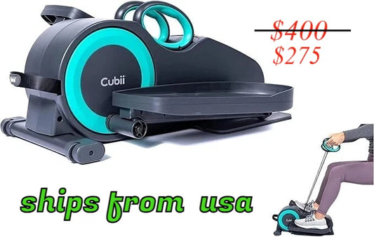 Under-Desk Elliptical Machine for Upper & Lower Body - Cubii Total Body